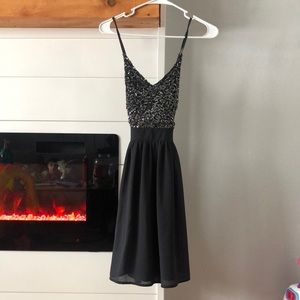 Gray sequin dress